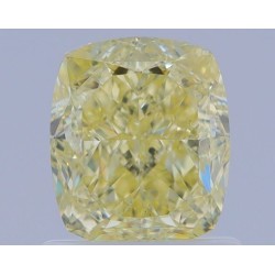 Diament o barwie fantazyjnej szlif poduszkowy brylantowy, 1.18ct, VS2, Fancy  Yellow, GIA 1463485313