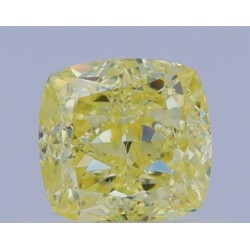 Diament o barwie fantazyjnej szlif poduszkowy brylantowy, 0.71ct, VS1, Fancy Yellow, GIA 1465659462