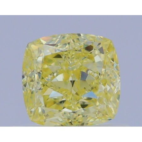 Diament o barwie fantazyjnej szlif poduszkowy brylantowy, 0.71ct, VS1, Fancy Yellow, GIA 1465659462
