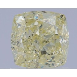 Diament o barwie fantazyjnej szlif poduszkowy brylantowy, 1.12ct, VS1, Fancy Light Yellow, GIA 6462637648