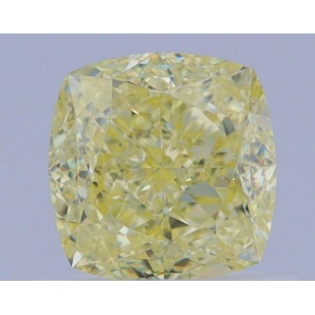 Diament o barwie fantazyjnej szlif poduszkowy brylantowy, 0.87ct, VS1, Fancy Yellow, GIA 2467602739