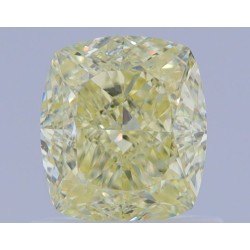 Diament o barwie fantazyjnej szlif poduszkowy brylantowy, 1.01ct, VVS2, Fancy Light Yellow, GIA 3465753309