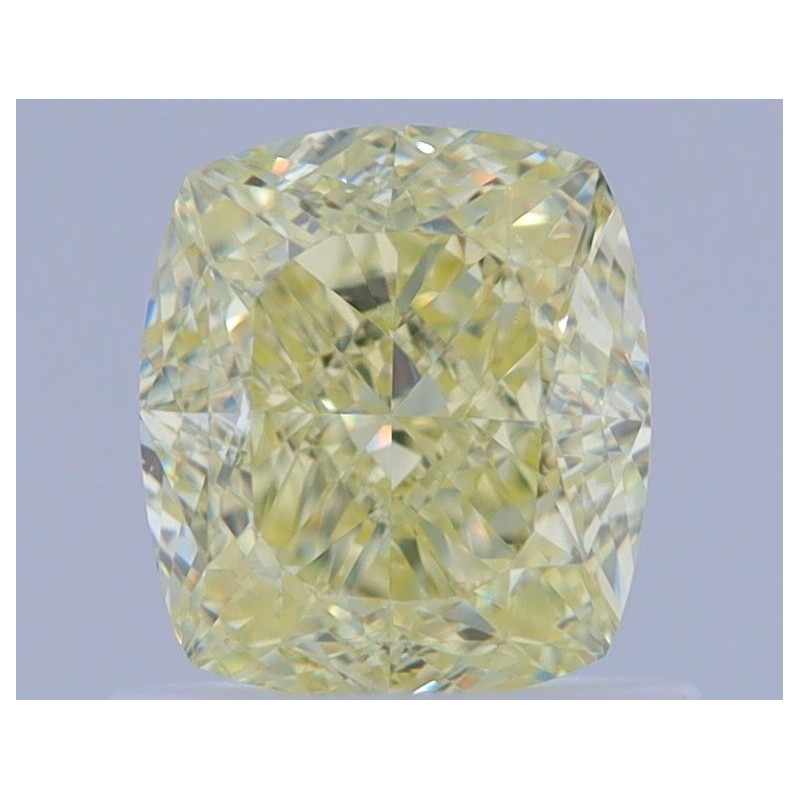 Diament o barwie fantazyjnej szlif poduszkowy brylantowy, 1.01ct, VVS2, Fancy Light Yellow, GIA 3465753309
