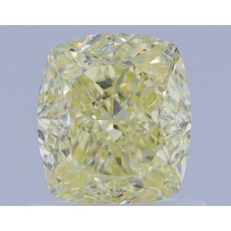 Diament o barwie fantazyjnej szlif poduszkowy brylantowy, 1.01ct, VVS2, Fancy Light Yellow, GIA 3465753309