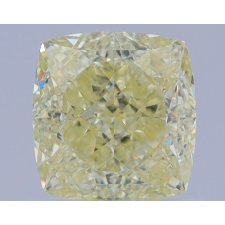 Diament o barwie fantazyjnej szlif poduszkowy brylantowy, 1.17ct, VS1, Fancy Light Yellow, GIA 2466480192