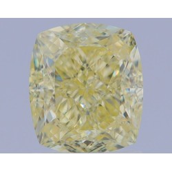 Diament o barwie fantazyjnej szlif poduszkowy brylantowy, 1.71ct, VS1, Fancy Yellow, GIA 6465600569