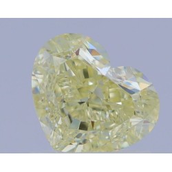 Diament o barwie fantazyjnej serce, 1.13ct, VVS1, Fancy Light Yellow, GIA 2235163342