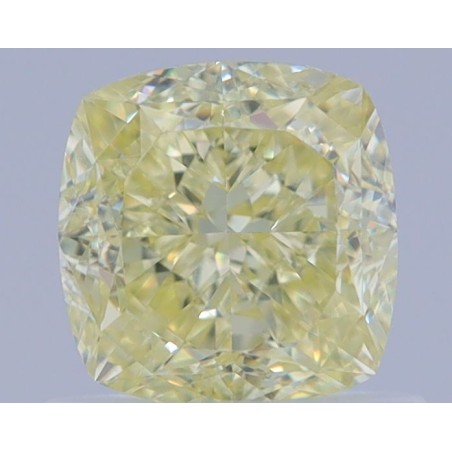 Diament o barwie fantazyjnej szlif poduszkowy brylantowy, 1.01ct, VVS2, Fancy Light Yellow, GIA 1463752338