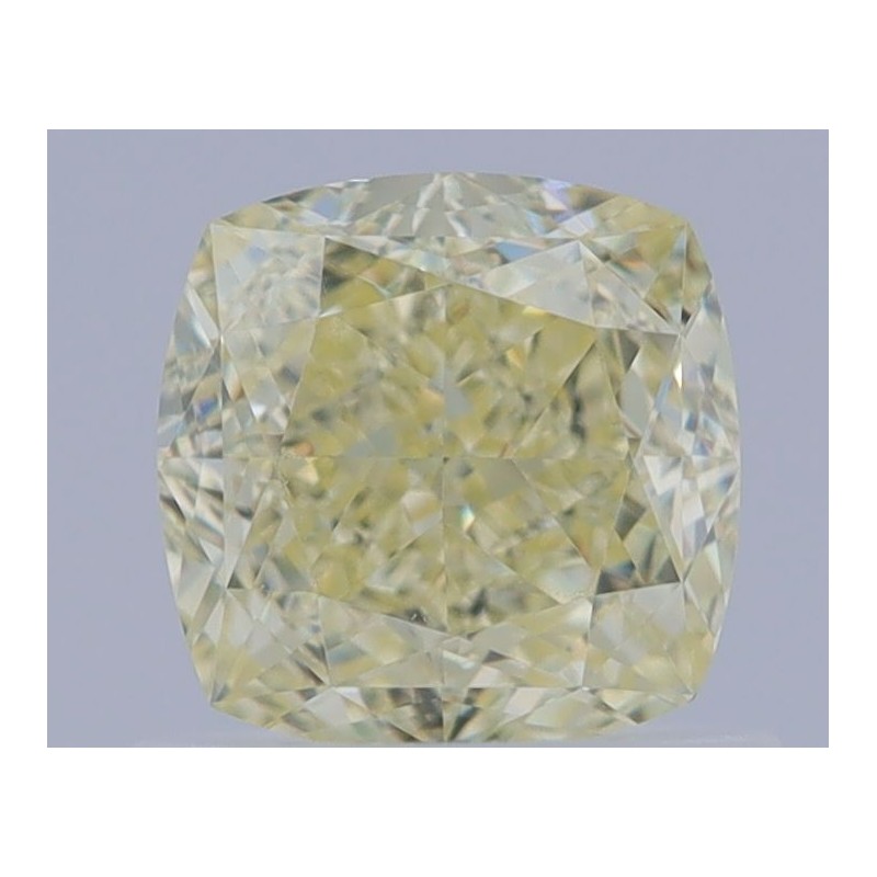 Diament o barwie fantazyjnej szlif poduszkowy brylantowy, 1ct, VS2, Fancy Light Yellow, GIA 6461594061 Diament o barwie fantazyjnej szlif poduszkowy brylantowy, 1ct, VS2, Fancy Light Yellow, GIA 6461594061