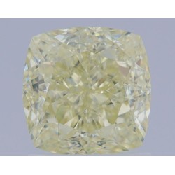 Diament o barwie fantazyjnej szlif poduszkowy brylantowy, 1.62ct, VS2, Fancy Light Yellow, GIA 6462259688