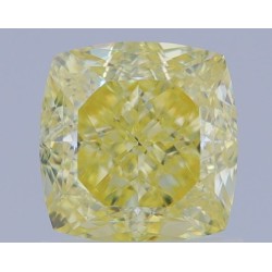 Diament o barwie fantazyjnej szlif poduszkowy brylantowy, 1.3ct, VS1, Fancy Yellow, GIA 2464839787