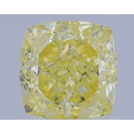 Diament o barwie fantazyjnej szlif poduszkowy brylantowy, 1.3ct, VS1, Fancy Yellow, GIA 2464839787