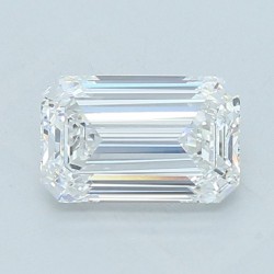 Diament laboratoryjny bezbarwny szlif szmaragdowy, 2.06ct, VVS2, E, IGI LG750535359
