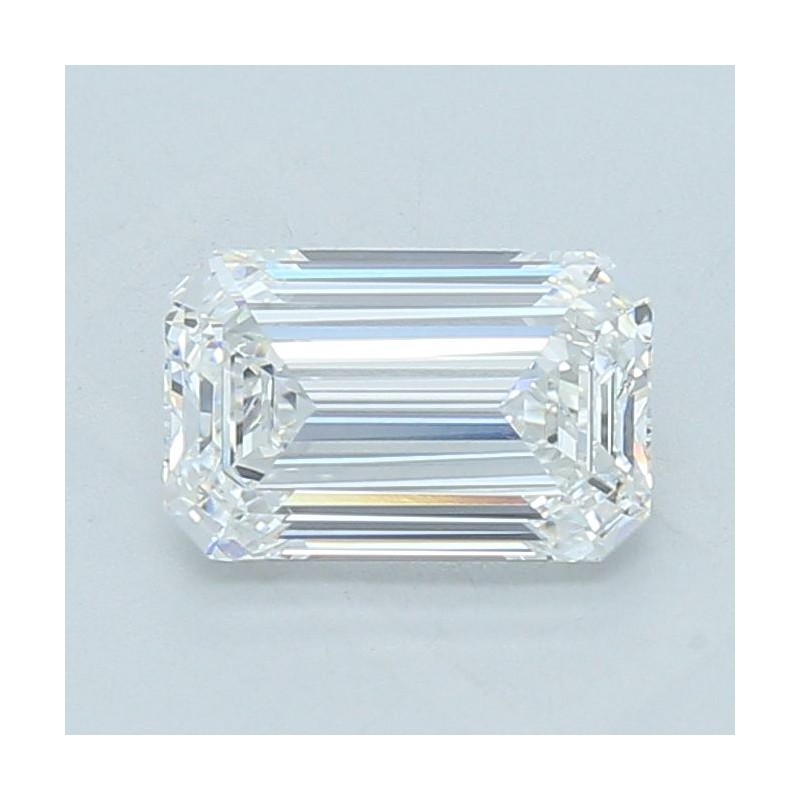 Diament laboratoryjny bezbarwny szlif szmaragdowy, 2.06ct, VVS2, E, IGI LG750535359