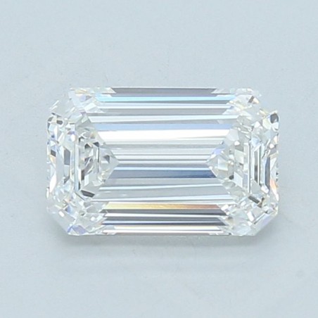 Diament laboratoryjny bezbarwny szlif szmaragdowy, 2.06ct, VVS2, E, IGI LG750535359