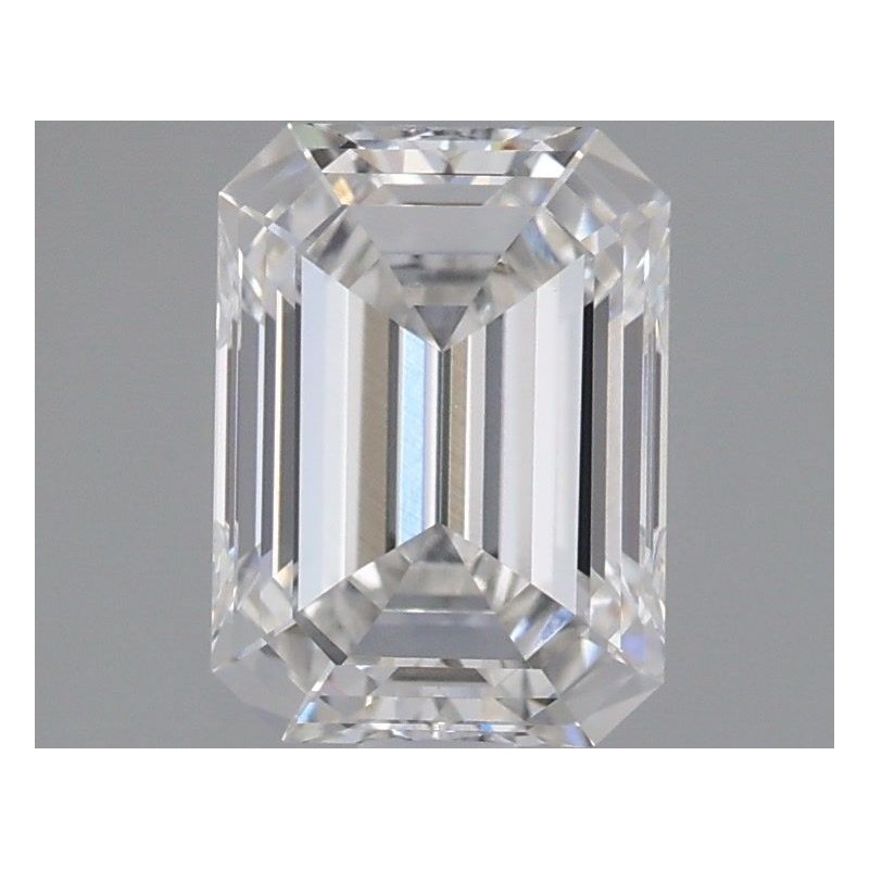 Diament laboratoryjny bezbarwny szlif szmaragdowy, 1.54ct, VVS2, F, IGI LG654468226