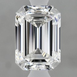 Diament laboratoryjny bezbarwny szlif szmaragdowy, 1.55ct, VVS2, E, IGI LG625427615