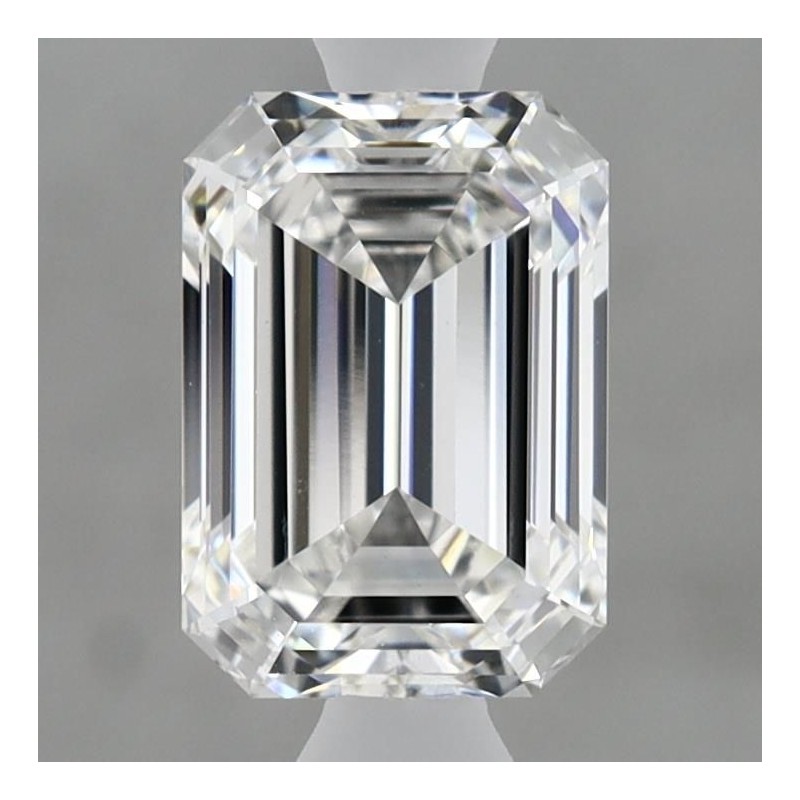 Diament laboratoryjny bezbarwny szlif szmaragdowy, 1.55ct, VVS2, E, IGI LG625427615