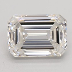Diament laboratoryjny bezbarwny szlif szmaragdowy, 1.54ct, VVS1, F, IGI LG622464358