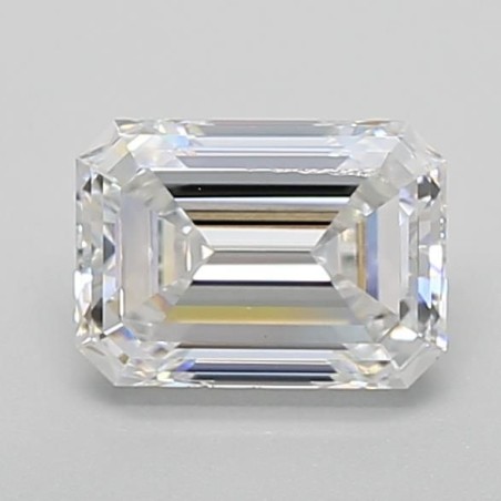 Diament laboratoryjny bezbarwny szlif szmaragdowy, 1.54ct, VVS2, E, IGI LG625427337