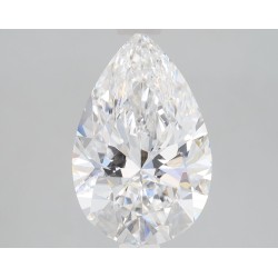 Diament laboratoryjny bezbarwny szlif gruszkowy, 2ct, VVS2, D, IGI LG727586871