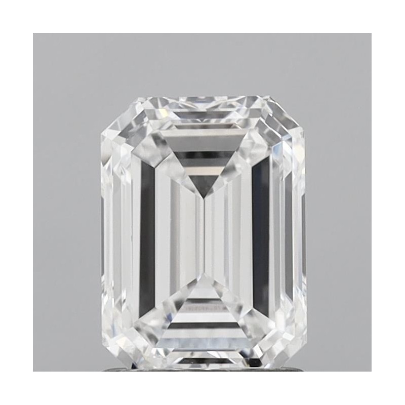 Diament laboratoryjny bezbarwny szlif szmaragdowy, 1.41ct, VVS2, D, IGI LG714502051