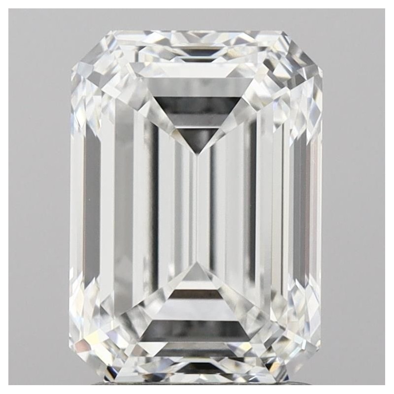 Diament laboratoryjny bezbarwny szlif szmaragdowy, 2.07ct, IF, D, IGI LG681567355