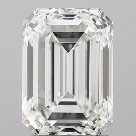 Diament laboratoryjny bezbarwny szlif szmaragdowy, 2.07ct, IF, D, IGI LG681567355