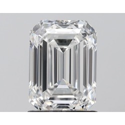 Diament laboratoryjny bezbarwny szlif szmaragdowy, 1.62ct, VVS2, E, IGI LG673407022