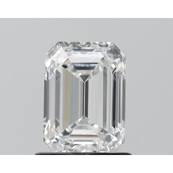 Diament laboratoryjny bezbarwny szlif szmaragdowy, 1.1ct, IF, E, IGI LG677561225