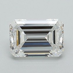 Diament laboratoryjny bezbarwny szlif szmaragdowy, 1.03ct, VVS2, D, IGI LG607328907