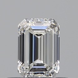 Diament szlif szmaragdowy, 0.5ct, VS2, H, GIA 7536890898