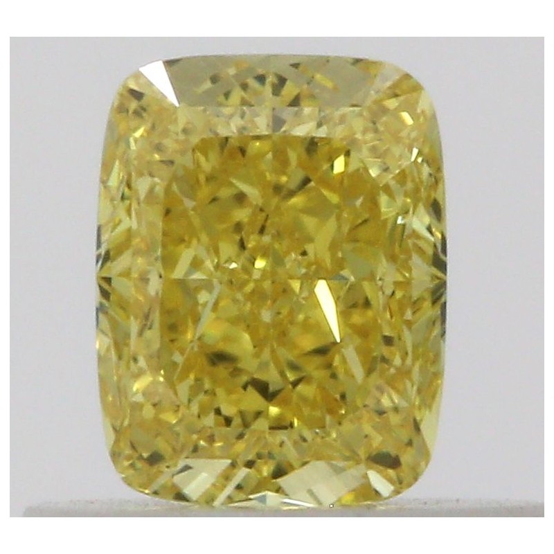 Diament o barwie fantazyjnej szlif poduszkowy brylantowy, 0.53ct, VS2, Fancy Vivid Yellow, GIA 5463318146 Diament o barwie fantazyjnej szlif poduszkowy brylantowy, 0.53ct, VS2, Fancy Vivid Yellow, GIA 5463318146