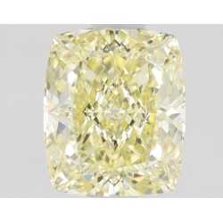Diament o barwie fantazyjnej szlif poduszkowy brylantowy, 1ct, VVS2, Fancy Yellow, GIA 5221907511