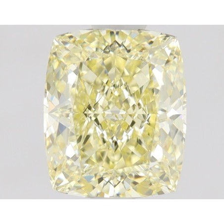 Diament o barwie fantazyjnej szlif poduszkowy brylantowy, 1ct, VVS2, Fancy Yellow, GIA 5221907511