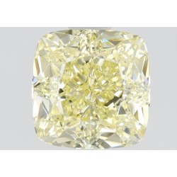 Diament o barwie fantazyjnej szlif poduszkowy brylantowy, 1ct, VS2, Fancy Yellow, GIA 1226907513