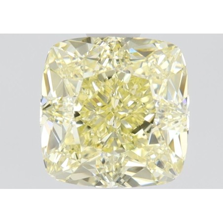 Diament o barwie fantazyjnej szlif poduszkowy brylantowy, 1ct, VS2, Fancy Yellow, GIA 1226907513