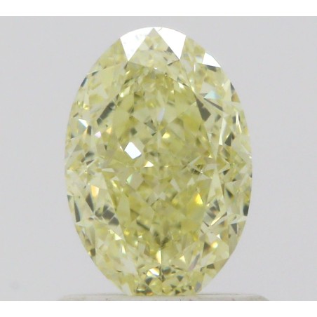 Diament o barwie fantazyjnej szlif owalny, 1ct, VVS1, Fancy Yellow, GIA 5222907498