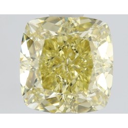 Diament o barwie fantazyjnej szlif poduszkowy brylantowy, 1ct, VS2, Fancy Brownish Yellow, GIA 2225907574