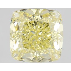 Diament o barwie fantazyjnej szlif poduszkowy brylantowy, 1.38ct, VVS2, Fancy Intense Yellow, GIA 5222901653