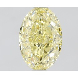 Diament o barwie fantazyjnej szlif owalny, 1.12ct, VS1, Fancy Intense Yellow, GIA 2464448960