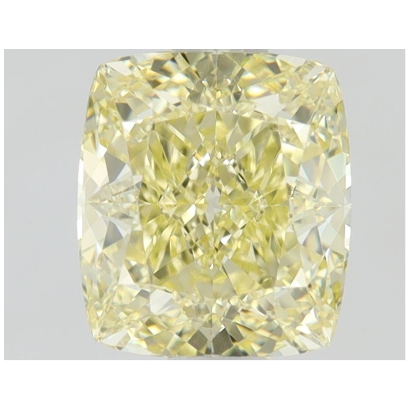 Diament o barwie fantazyjnej szlif poduszkowy brylantowy, 0.9ct, VVS2, Fancy Yellow, GIA 6495089454