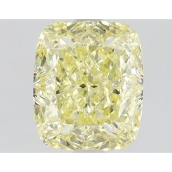 Diament o barwie fantazyjnej szlif poduszkowy brylantowy, 1.12ct, VVS1, Fancy Yellow, GIA 6462534094