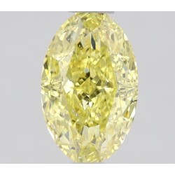 Diament o barwie fantazyjnej szlif owalny, 0.5ct, SI2, Fancy Intense Yellow, GIA 6472140050