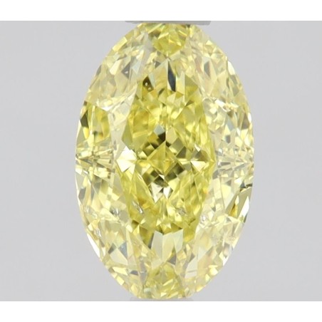 Diament o barwie fantazyjnej szlif owalny, 0.5ct, SI2, Fancy Intense Yellow, GIA 6472140050