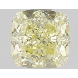 Diament o barwie fantazyjnej szlif poduszkowy brylantowy, 1ct, VS1, Fancy Yellow, GIA 2467730125