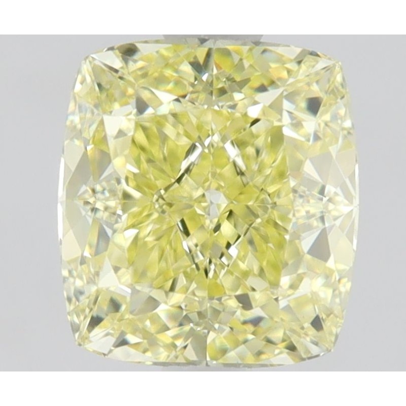 Diament o barwie fantazyjnej szlif poduszkowy brylantowy, 1.11ct, VVS2, Fancy Yellow, GIA 7463506495