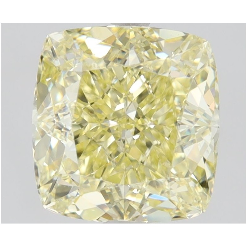 Diament o barwie fantazyjnej szlif poduszkowy brylantowy, 1.5ct, SI1, Fancy  Yellow, GIA 2466520342