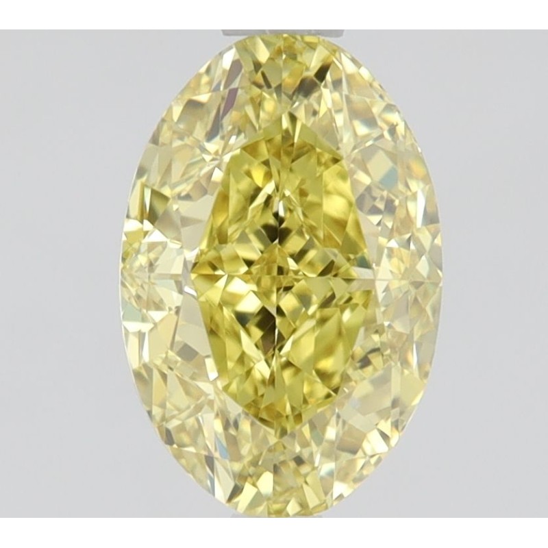 Diament o barwie fantazyjnej szlif owalny, 1ct, VVS1, Fancy Intense Yellow, GIA 2223962489