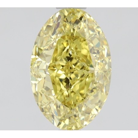 Diament o barwie fantazyjnej szlif owalny, 1ct, VVS1, Fancy Intense Yellow, GIA 2223962489